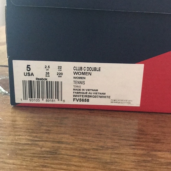 Reebok Club C Double Shoes Women’s 5 NEW - Picture 9 of 10